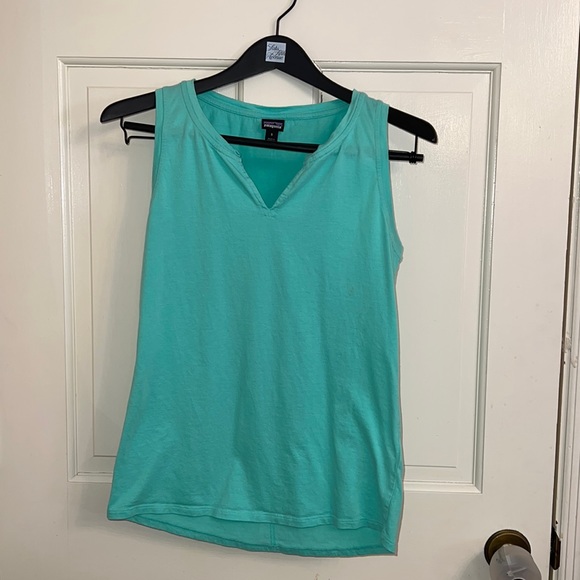 Patagonia Mint Green Sleeveless Top size Small - Picture 1 of 5